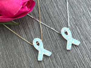 opal awareness necklace