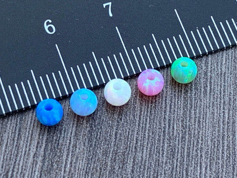4mm Opal Round Beads