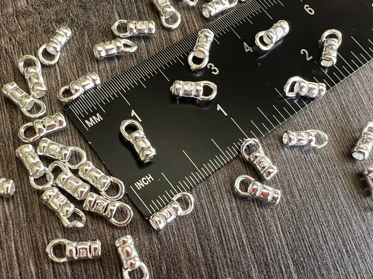 2mm Sterling Silver Crimps / End Caps – NamiCharms