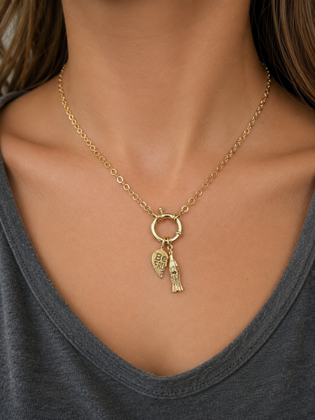14kt Gold Filled Necklace with Bolt Clasp