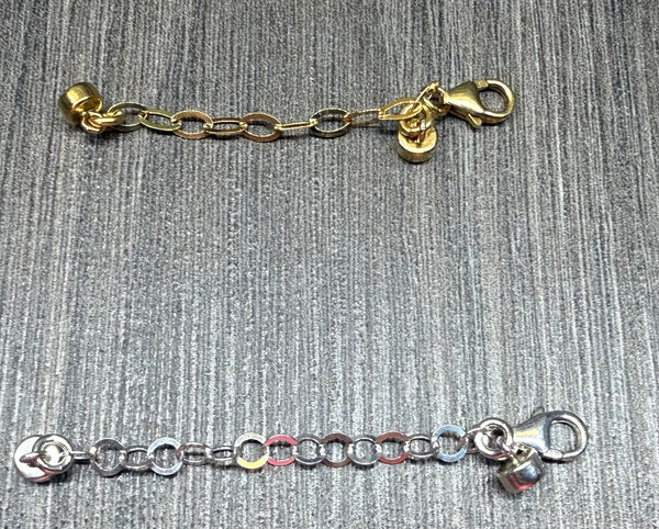 New !! Magnetic Clasp with Safety Chain - Sterling Silver or 14kt Gold Filled
