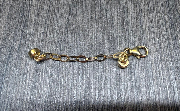 New !! Magnetic Clasp with Safety Chain - Sterling Silver or 14kt Gold Filled