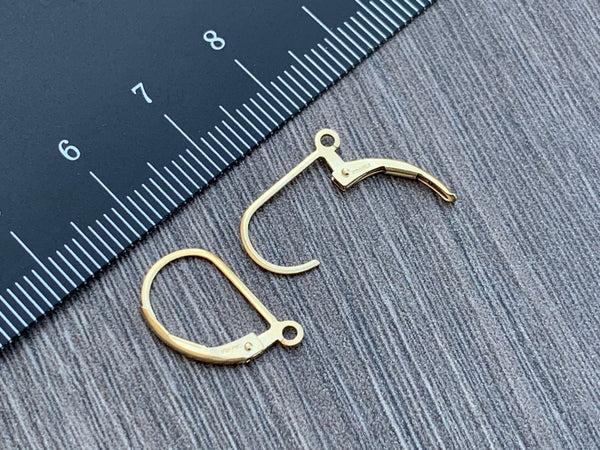 Lever Back Ear Hooks - Sterling Silver or 14kt Gold Filled