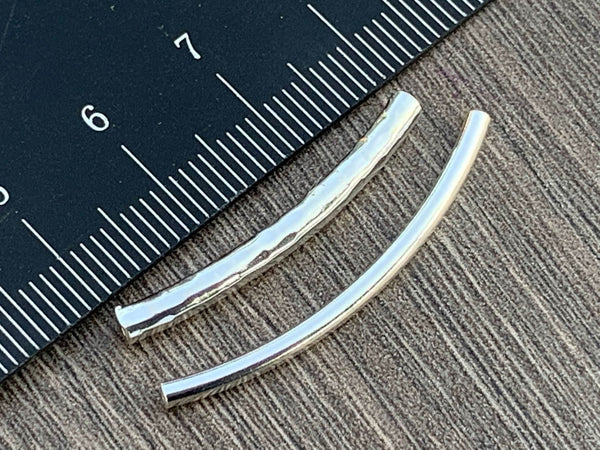 Sterling Silver Curved Tube