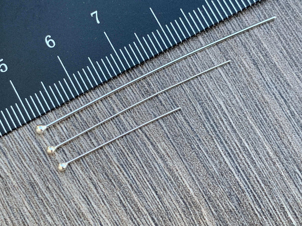 Sterling Silver Head Pins