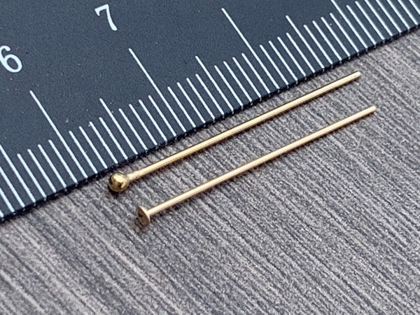 14kt Gold Filled Head Pins
