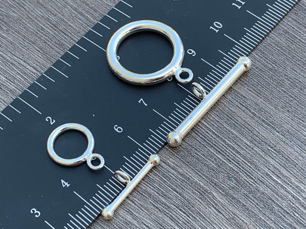 Sterling Silver Toggle Clasp Set