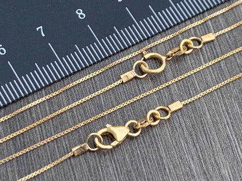 14kt Gold Filled Necklace - 0.7mm Box Chain