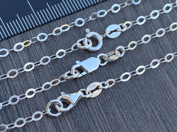 sterling silver oval links