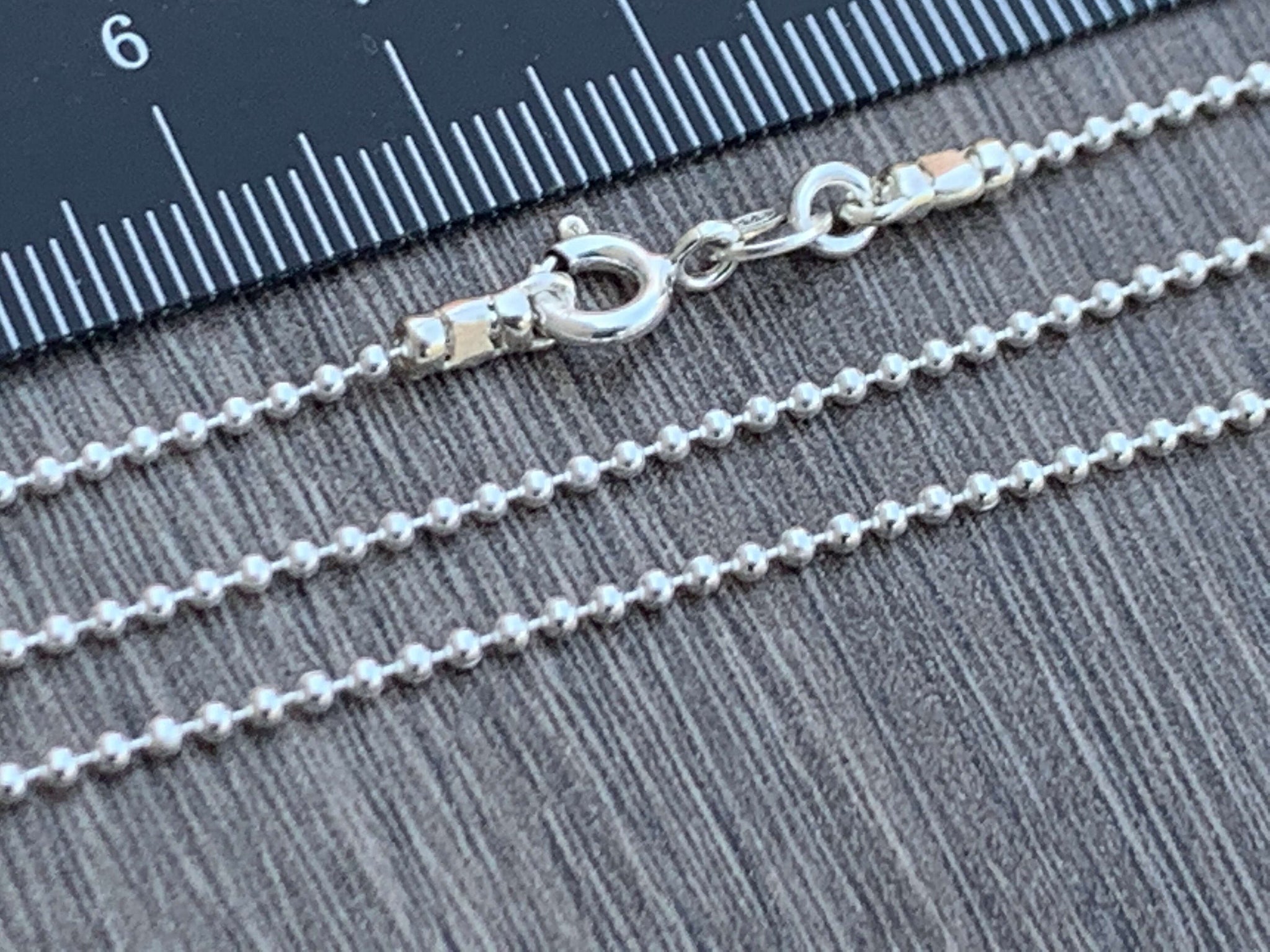 Sterling Silver Necklace - 1.5mm Bead Chain