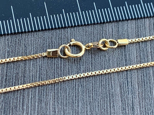 14kt Gold Filled Necklace - 1mm Box Chain
