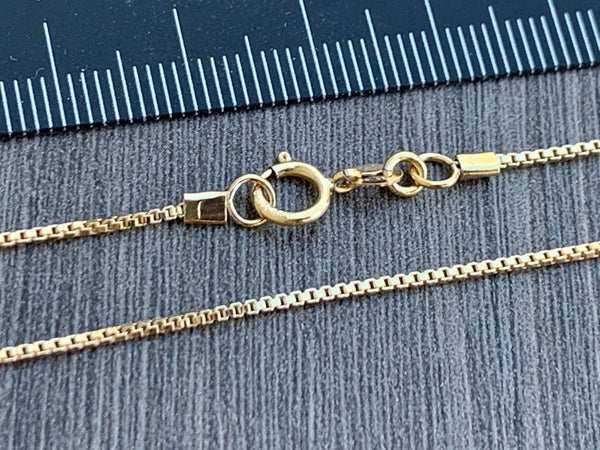 14kt Gold Filled Necklace - 1mm Box Chain