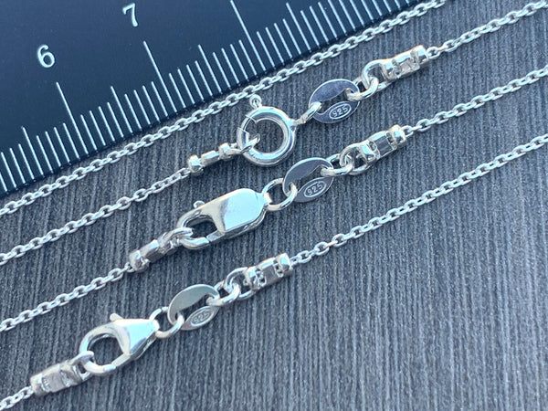Sterling Silver Necklace - 1mm Link Chain