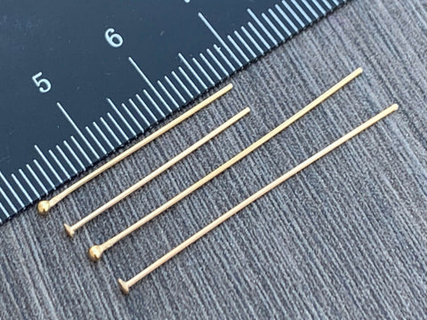 14kt Gold Filled Head Pins
