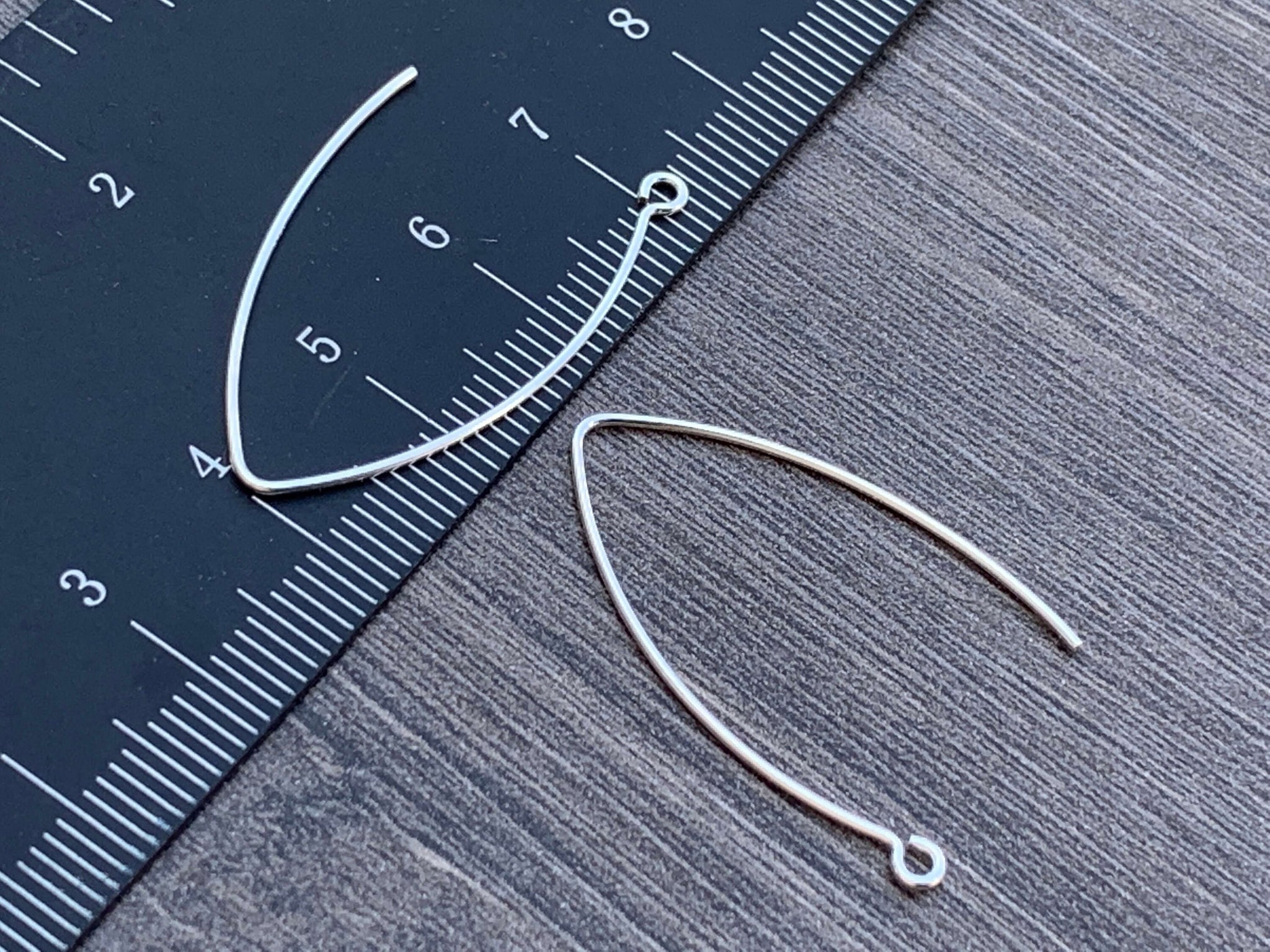 V Ear Wire Hooks - Sterling Silver or 14KT Gold Filled