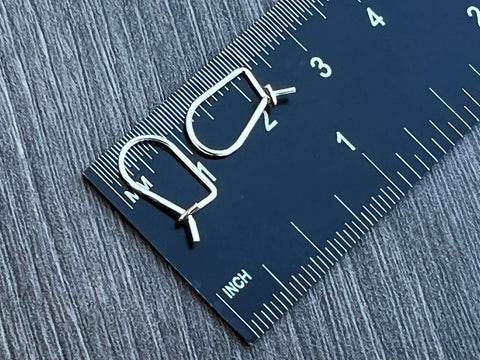 Sterling Silver 11mm Kidney Ear Wire