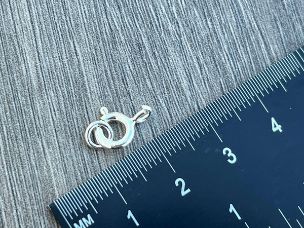 Sterling Silver Spring Clasp with Open Jump Ring
