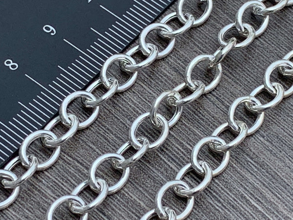 Sterling Silver Large Chunky Link Chain
