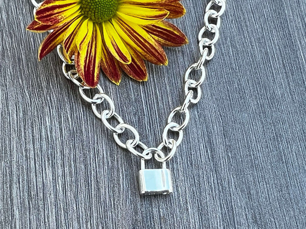 sterling silver chunky chain 