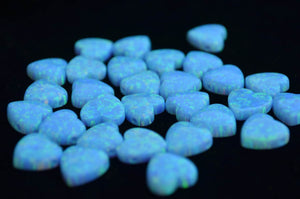 10mm Opal Heart Charm