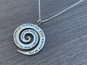 Inspirational Daughter Sterling Silver Necklace 