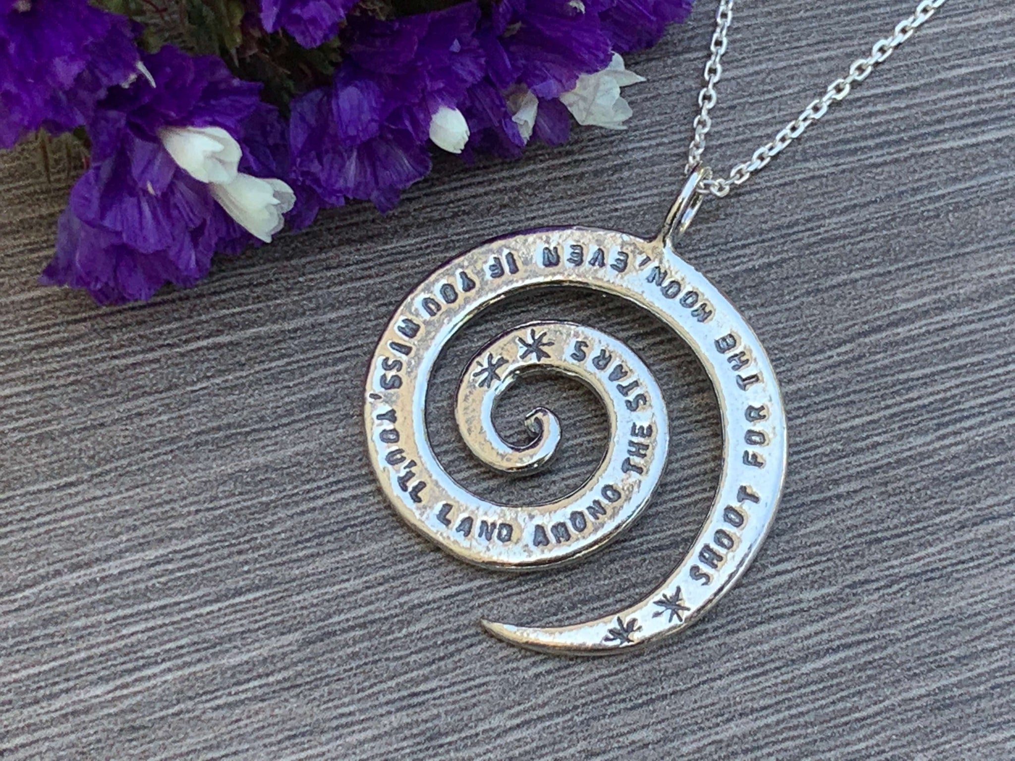 Shoot for the Moon - Sterling Silver Necklace 