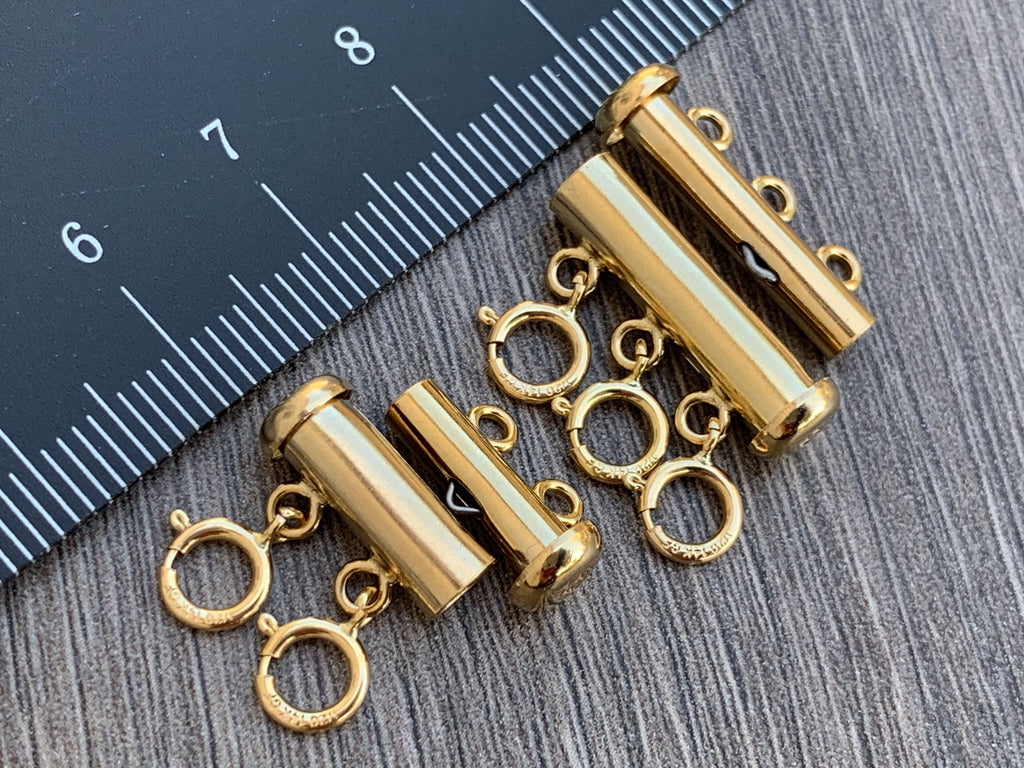 Sterling Silver or 14kt Gold Filled Layered Detangler Clasp - 50 units –  NamiCharms
