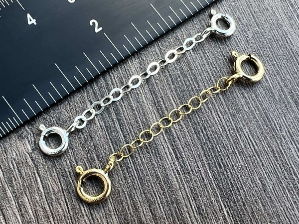 Sterling Silver & 14kt Gold Filled Safety Chains 