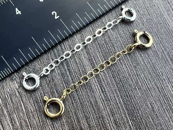 Sterling Silver or 14kt Gold Filled Safety Chain