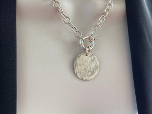 Sterling silver Tiffany Style necklace with bolt clasp 