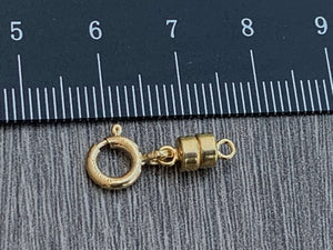 Sterling Silver or 14kt Gold Filled Magnetic Clasp Necklace Converter