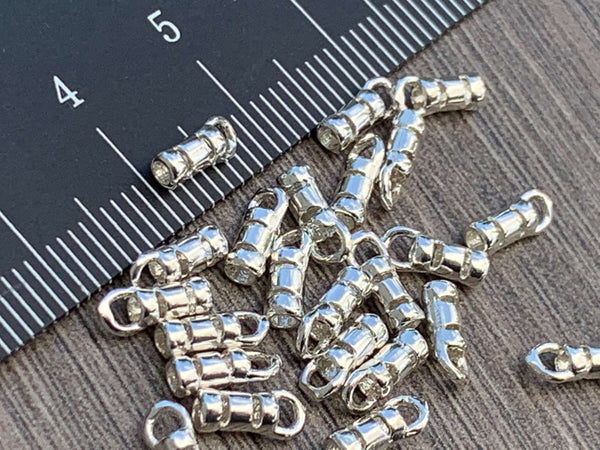 1.8mm Sterling Silver Crimps / End Caps