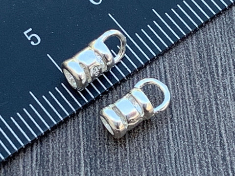 3mm Sterling Silver Crimps / End Caps