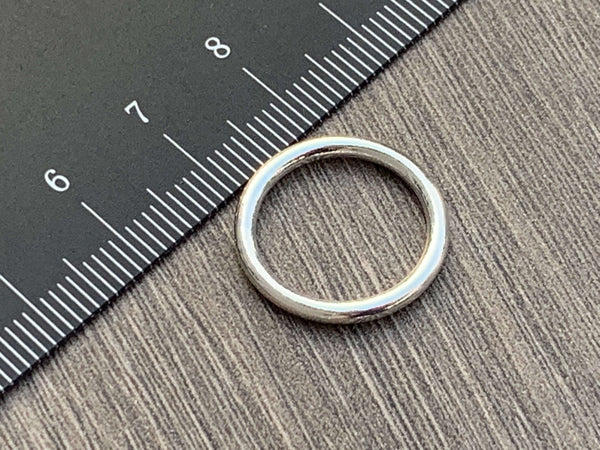Sterling Silver Large  Closed Jump Rings