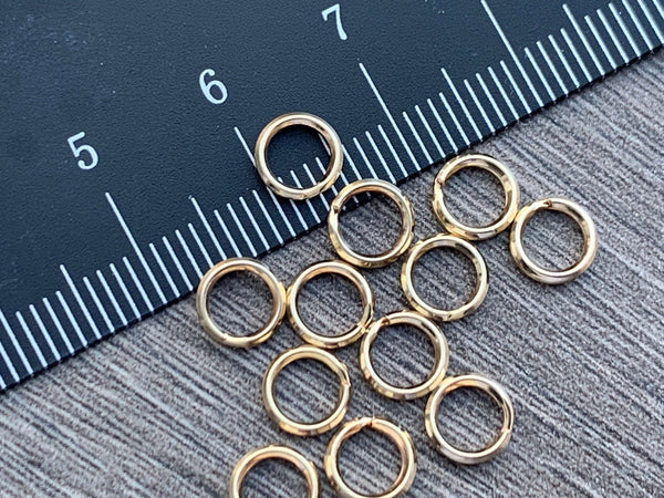 Split Jump Rings - Sterling Silver or 14kt Gold Filled