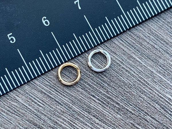 Split Jump Rings - Sterling Silver or 14kt Gold Filled