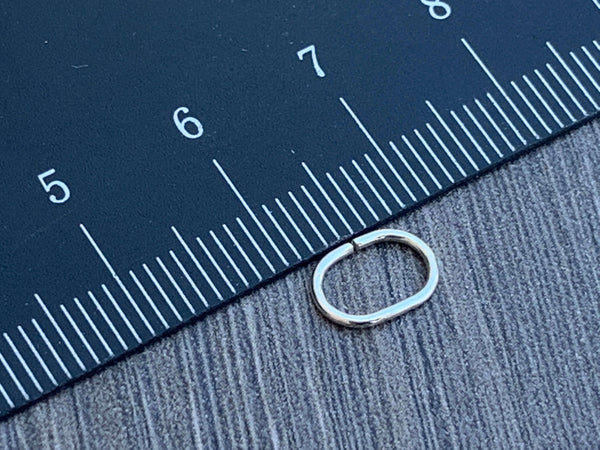 Sterling Silver Oval  Open Jump Rings