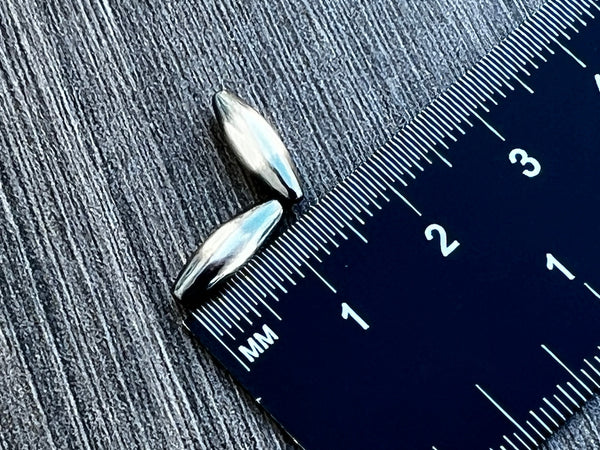 Navajo Torpedo Pearls Sterling Silver Beads